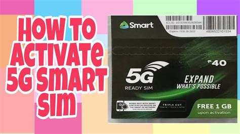 how to activate smart sim card 5g|how to activate postpaid sim.